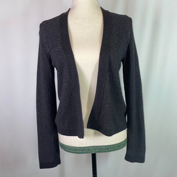 Banana Republic Sweaters - Banana Republic Size S Waffle Knit Cotton Cardigan Gray Open Front Long Sleeves
